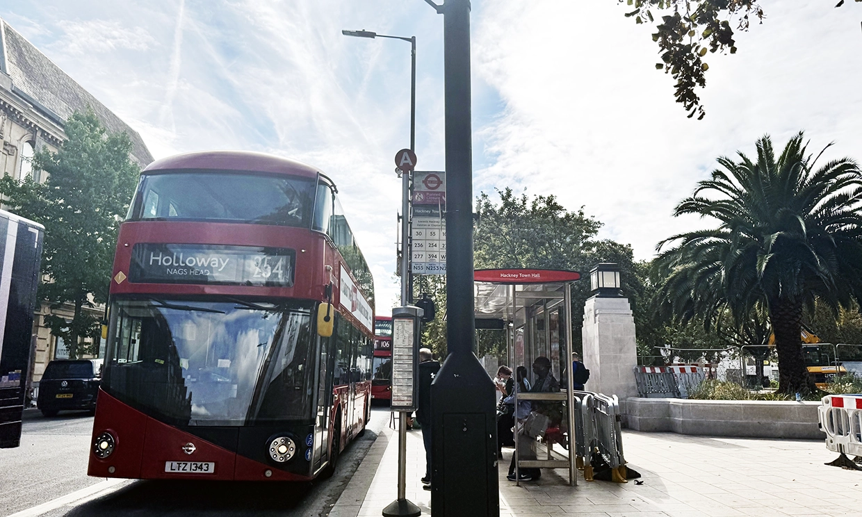254 bus in Hackney