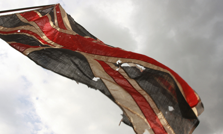 Antique flag in Hackney Wick Antique flag at Imperial & Standard in Hackney Wick