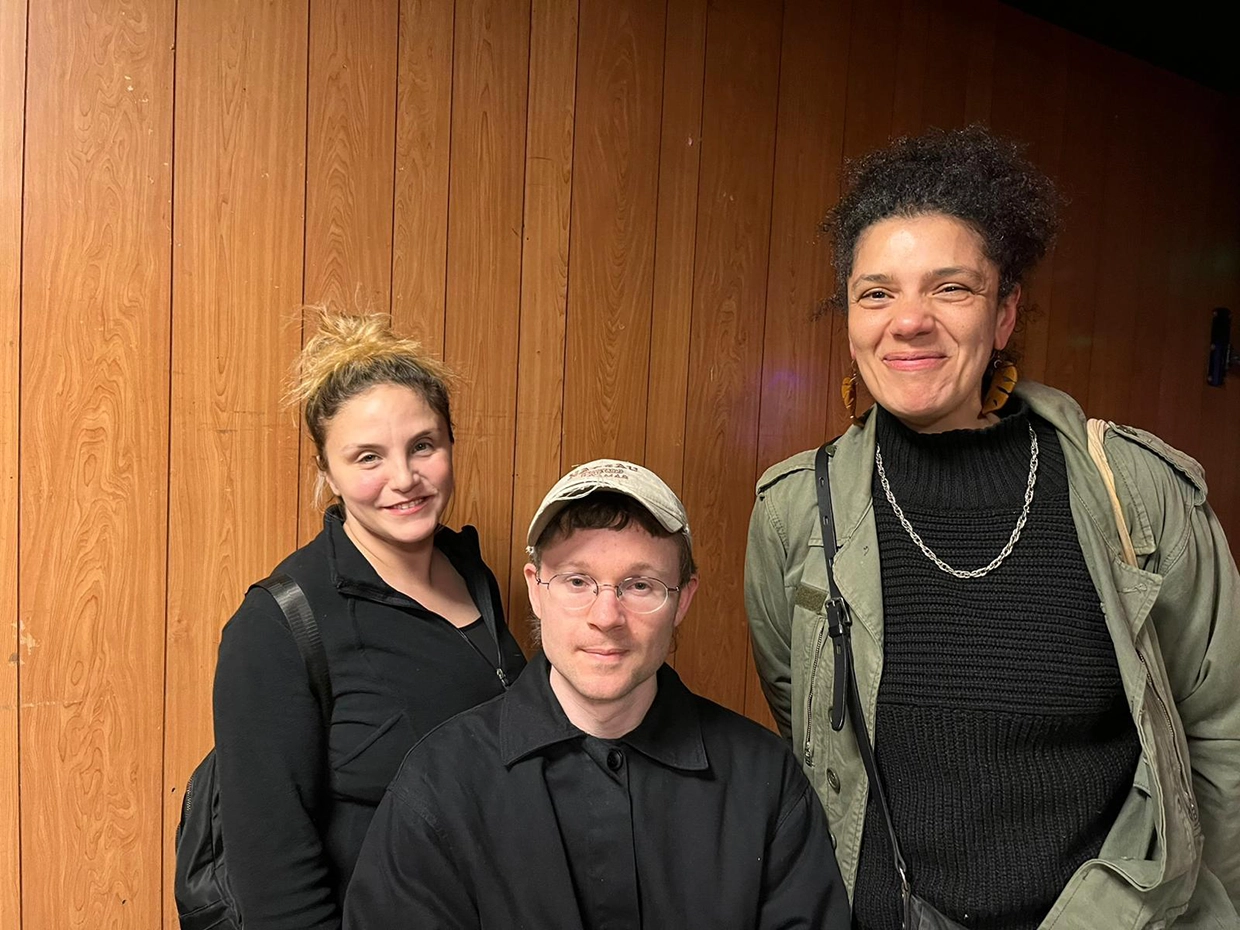 Ladieswear trader Asli Uygur, Save Ridley Road campaigner Dan Hayward and Green party candidate for Dalston, Rachel Nkiessu-Guifo