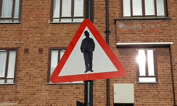 Anti-semitic sign
