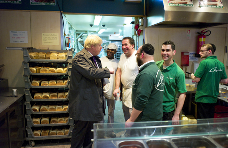 Boris Johnson in Stamford Hill