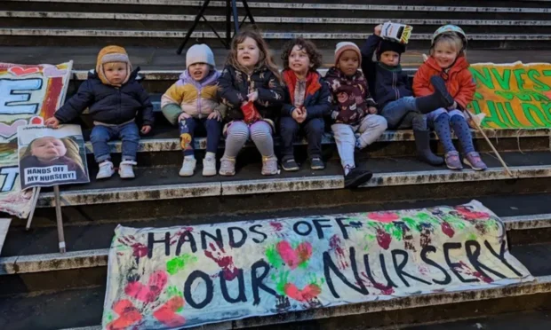 Children's centres protest