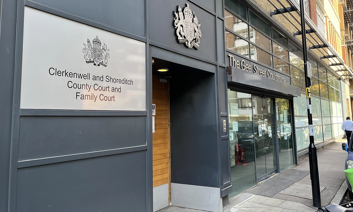 The Clerkenwell and Shoreditch County Court and Family Court at the Gee Street Courthouse