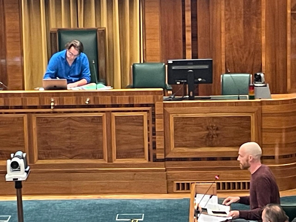 Cllr Ben Hayhurst, Chair of the Health in Hackney scrutiny commission and Duncan McCann of the Good Law Project