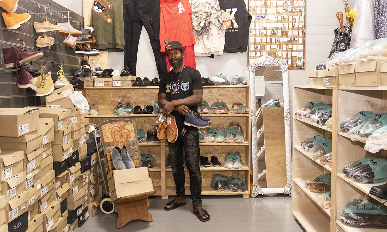 David, owner of Mr Clarks at Ridley Road Shopping Village