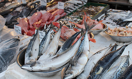 Mackerel for sale on Ridley Road, Photograph: Hackney Citizen