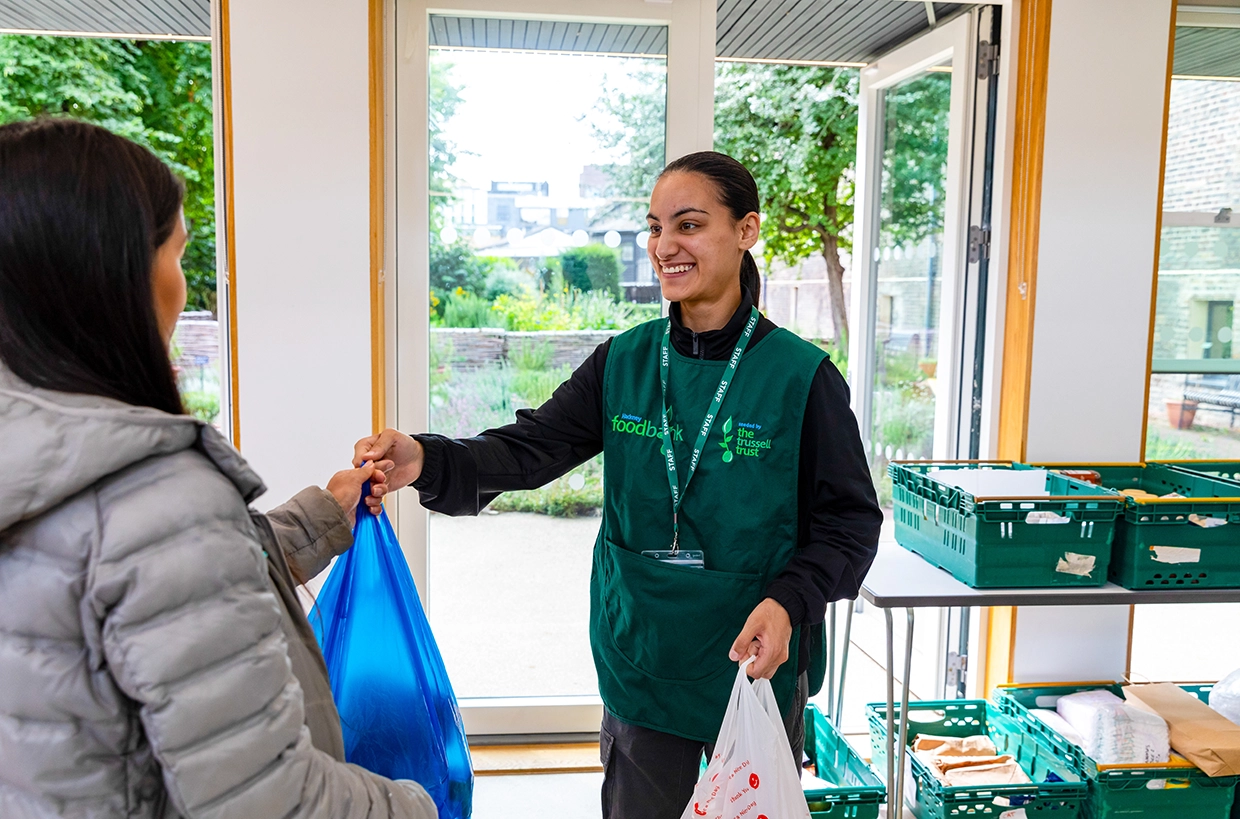 Hackney Foodbank staff member