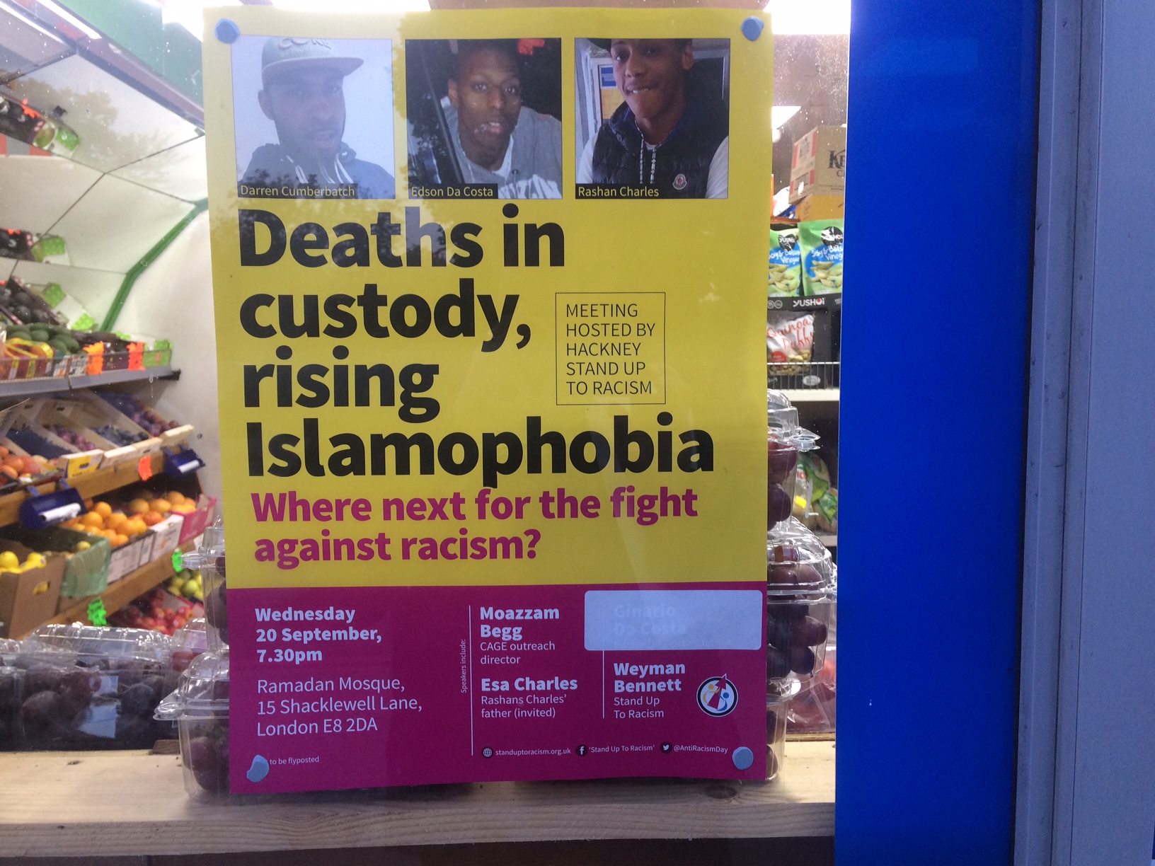 Hackney Stand Up to Racism flyer Hackney Citizen