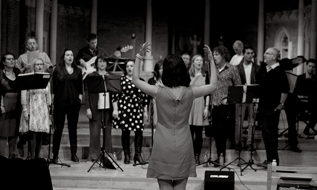 Hannah Northedge conducts