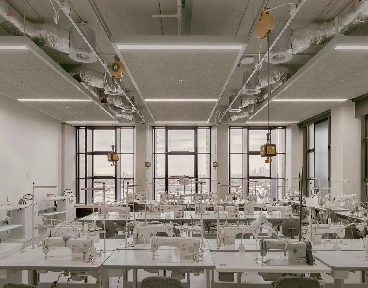 Sewing machines at the London College of Fashion