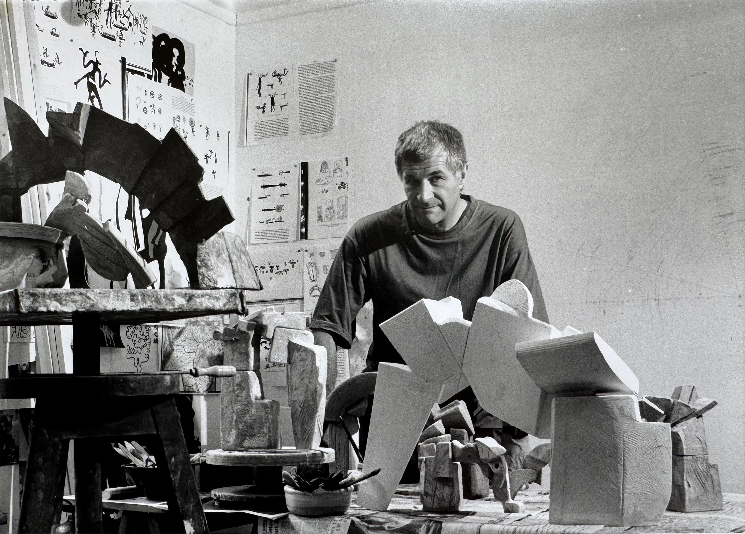 Michael Mason in his studio