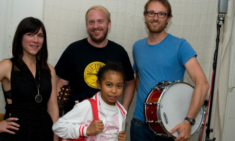 Words and music: Collaborators on the Share More Air album collaproject. Photograph: Miriam Douglas