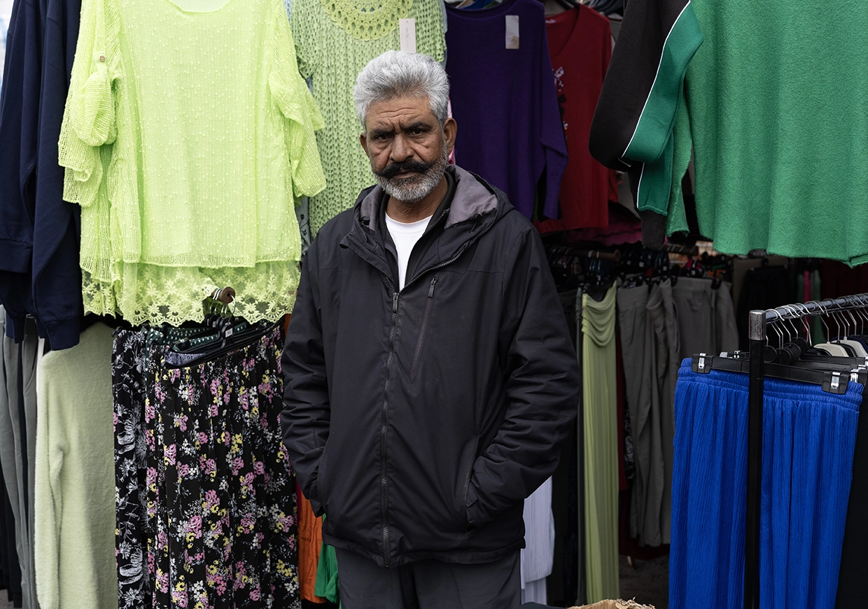 Clothes seller Mohammed Shafique said traders need a 'lift' and urged the council to cut staffing costs instead of raising rents