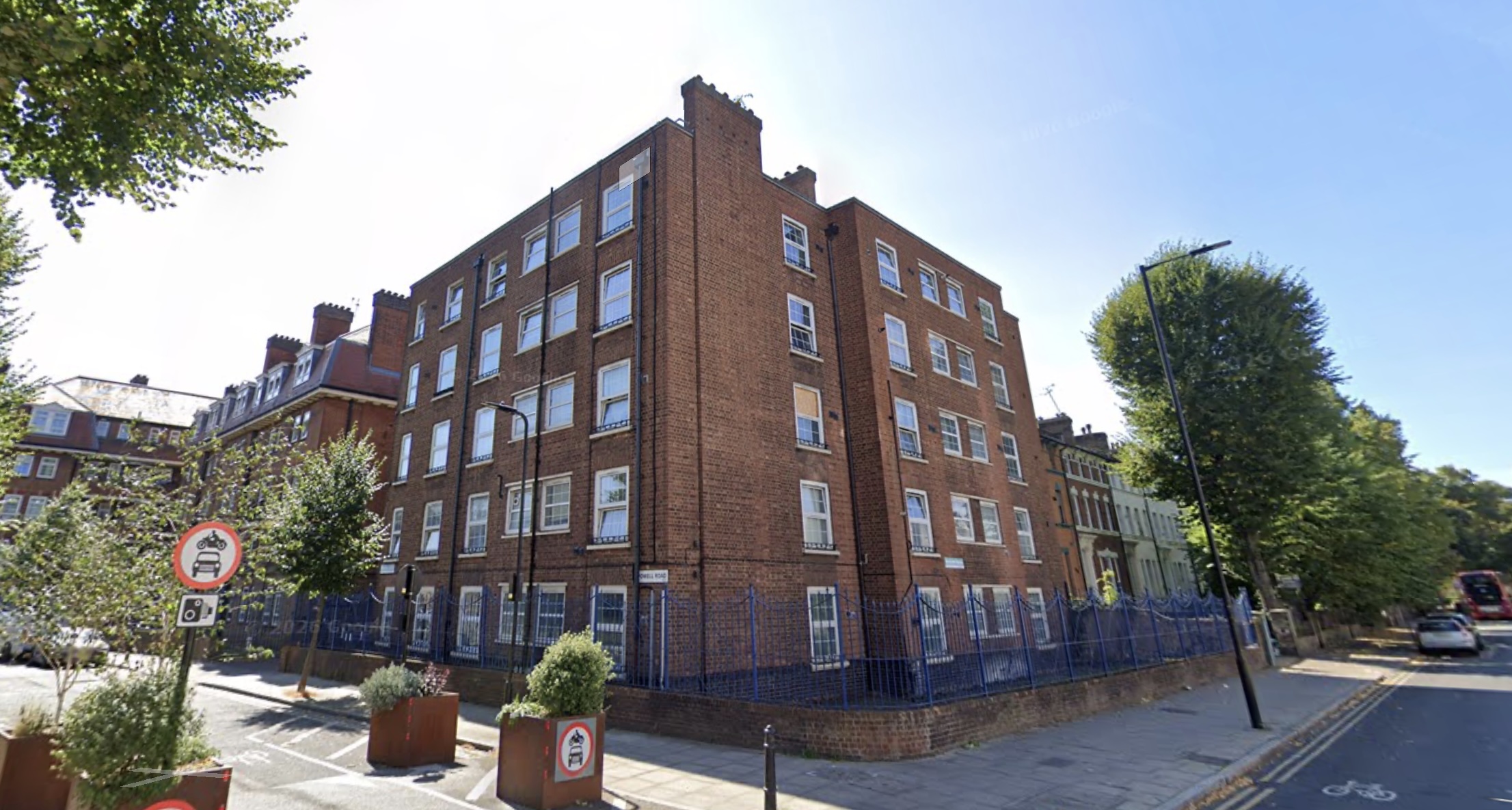 Exterior of Newcome House, a block of flats.