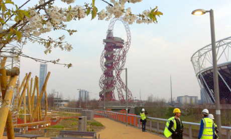 The Olympic Park. Photograph: Phoebe Cooke