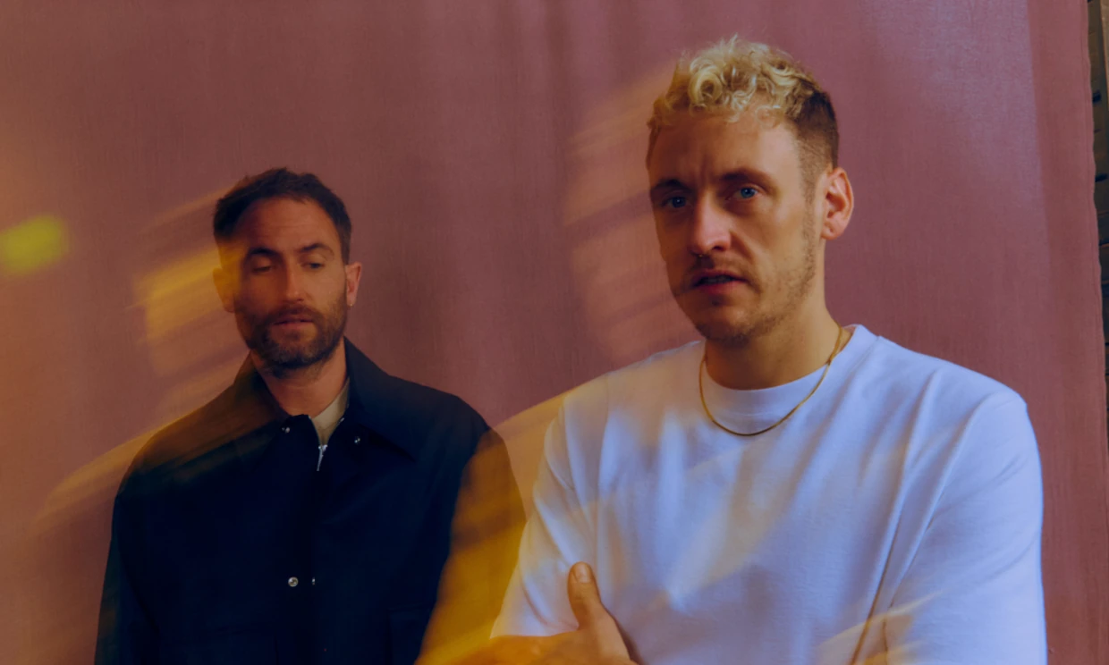 Promo shot of the two members of Maribou State.