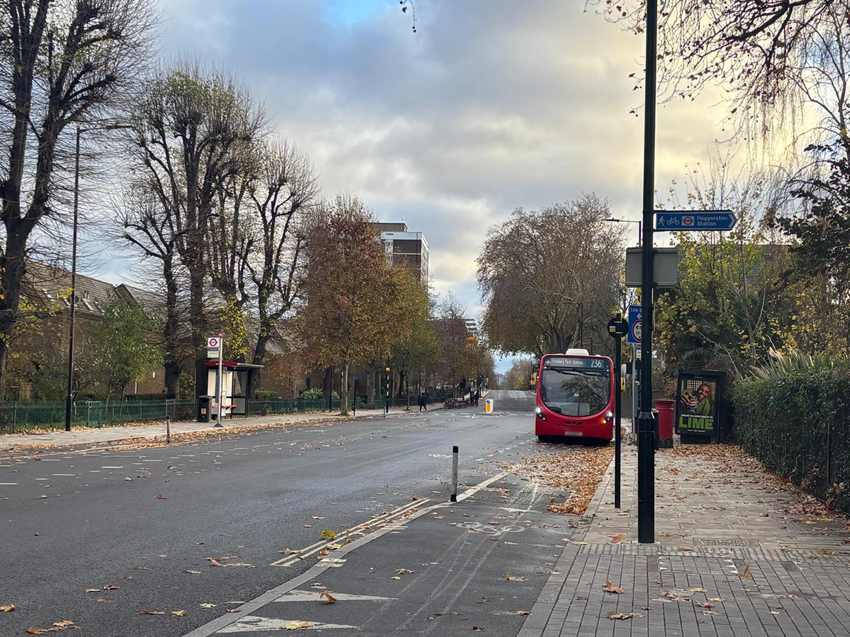 The junction between Queensbridge Road and Scriven Street