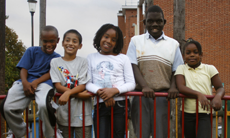 Pele Julien 8, Dylan Britto 8, Khaiya McLean 9, David Grillo 17, Aisha Drysdale 6, at Shakespeare Walk Adventure Playground, Stoke Newington