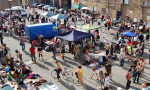 Saturday flea market Queens Yard Hackney Wicked festival 2010