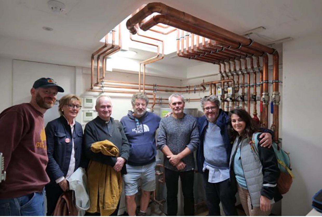 Staff at St Paul's pictured with Stokey Energy