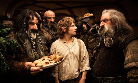 Martin Freeman as Bilbo Baggins in The Hobbit: An Unexpected Journey. Martin Freeman as Bilbo Baggins in The Hobbit: An Unexpected Journey.