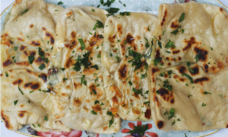 No problem with the Goezleme: a Turkish favourite from Palm 2 in Clapton. Photograph: Helena Smith