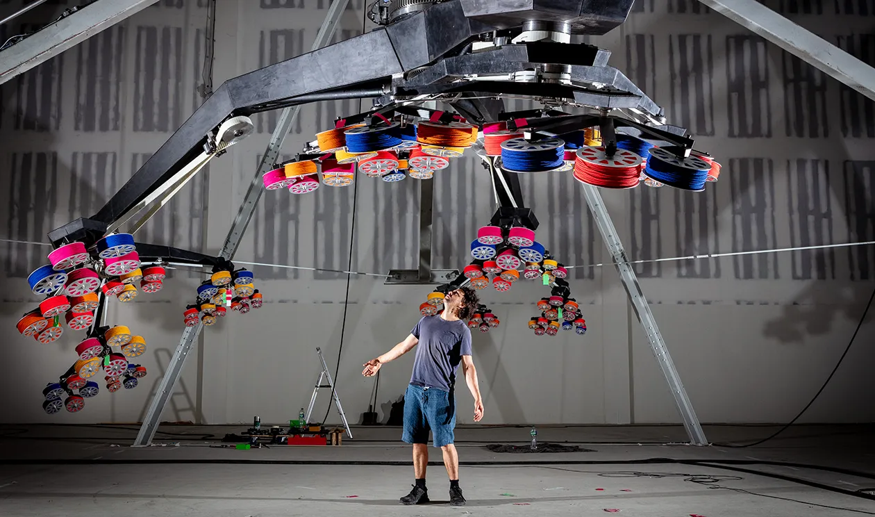 'A thing of beauty': The monumental artwork stands 10 metres tall.