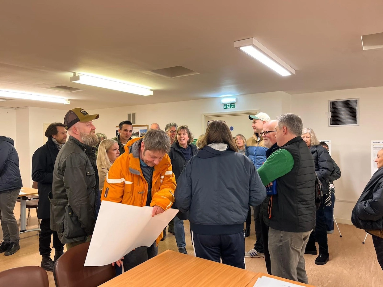 Residents at the council meeting last week