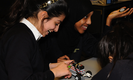 Teenagers can learn all about science and technology the Arcola's Inventors Club; here, participants experiment with a model car Teenagers can learn all about science and technology the Arcola's Inventors Club; here, participants experiment with a model car