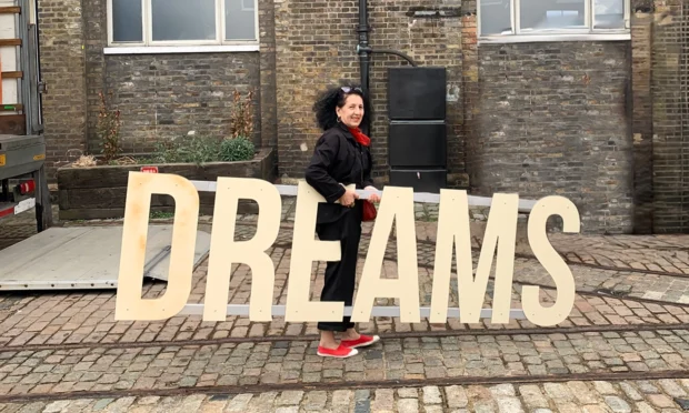 Zineb Sedira, pictured with 'Dreams'