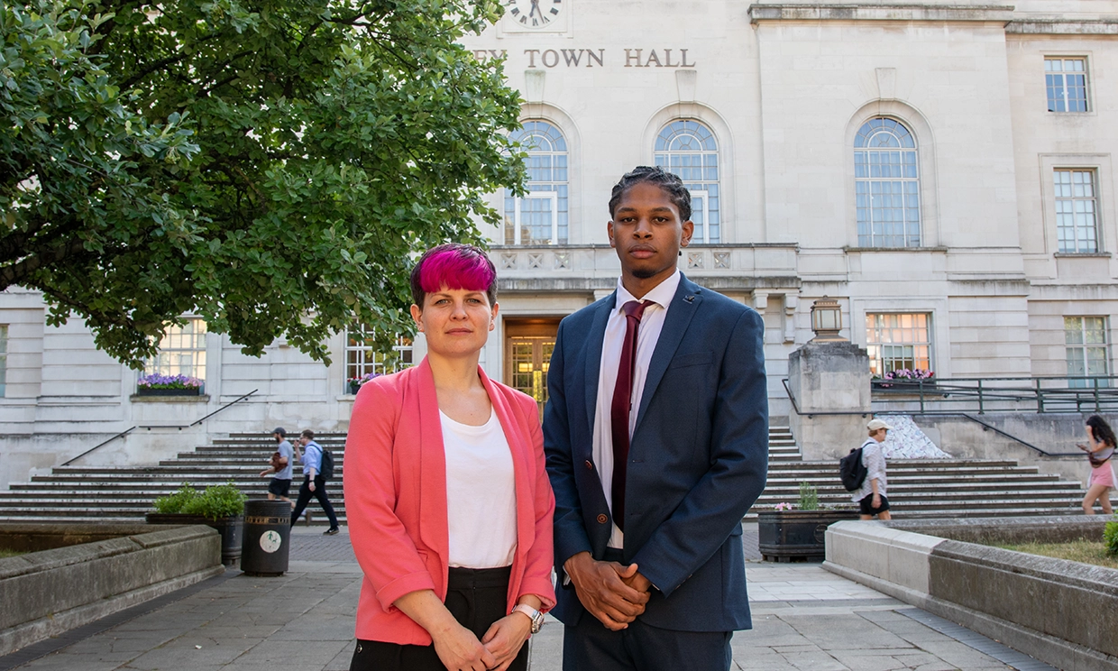 Photograph of Zoe Garbett and Dylan Law