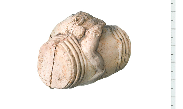 Part of the clay figure of Bacchus