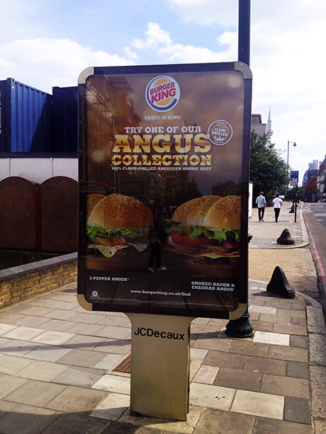 Burger King six-sheet advert