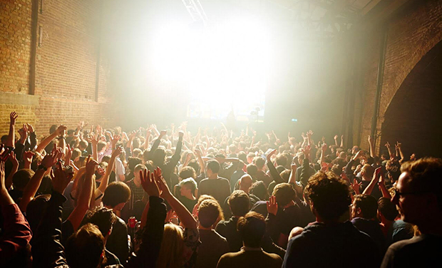 Cause for celebration: Clubbers at the venue