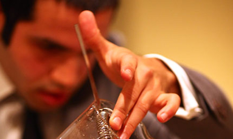 Drink up: A tasty sup at London Cocktail week. Photograph: Drinkup London