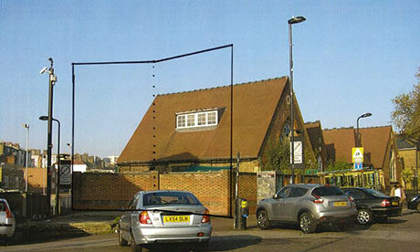 colvestone primary school back wall