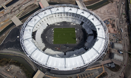 An aerial view of the Olympic Stadium. Photo:ODA