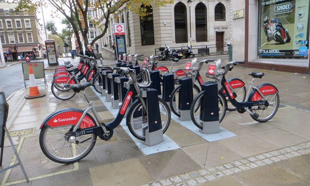 TfL cycle hire docking stations 