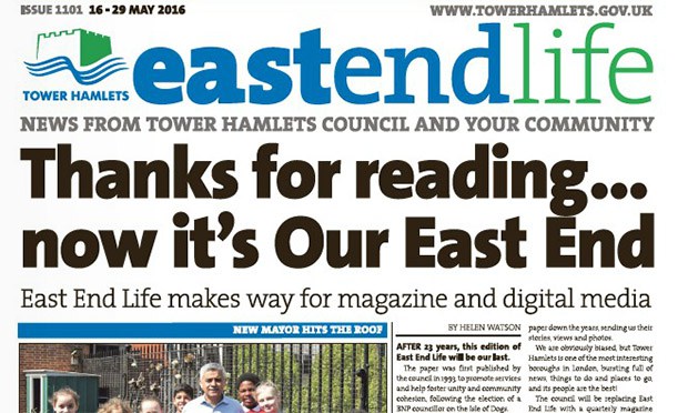 End of the line: East End Life ceased publication last year