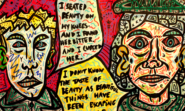 French connection: detail from Ana Pallares' Beauty, which takes the form of an exchange between the artist and French poet Arthur Rimbaud. Image courtesy of the artist / Hundred Years Gallery