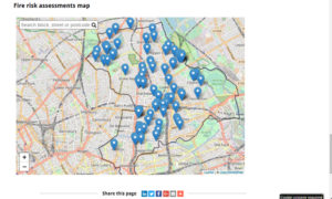 The council's FRA map, which links to the individual reports. Image: Hackney Council