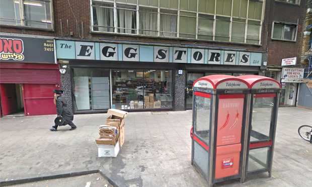 The Egg Stores, on Stamford Hill. Photograph: Google Street View