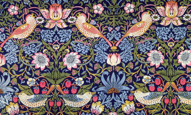 William Morris' Strawberry Thief. Image courtesy Wikimedia Commons