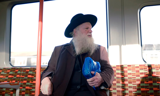 Rabbi Gluck in a still from the documentary.