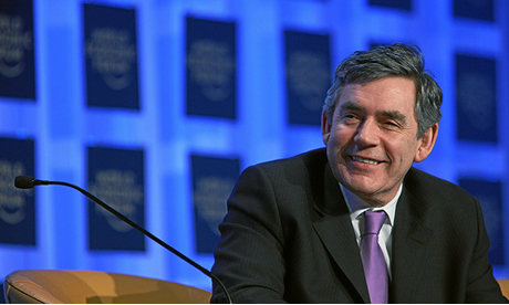 Prime Minister Gordon Brown praised the head of Woodberry Down Primary School today