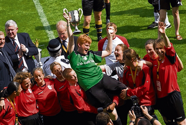 Hackney Women's FC win the IGLFA 2008 Cup Photo: Alicia Butler