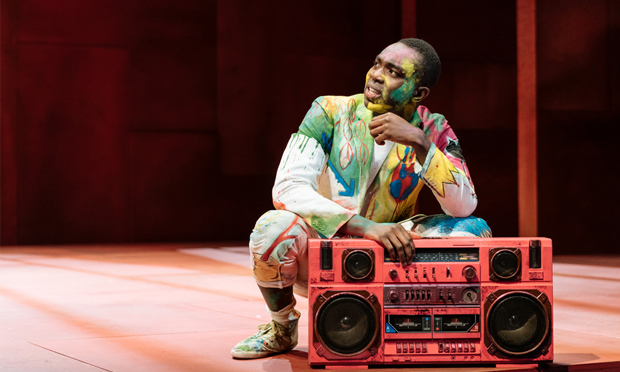 'Like an atom bomb': Paapa Essiedu brings youthful energy to Hamlet. Photograph: Manuel Harlan (c) RSC
