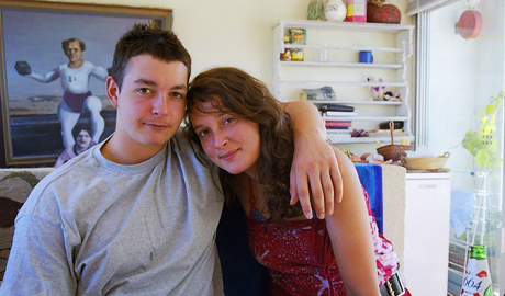 Joe Paraskeva with his sister Lauren. Photograph: Lauren Paraskeva