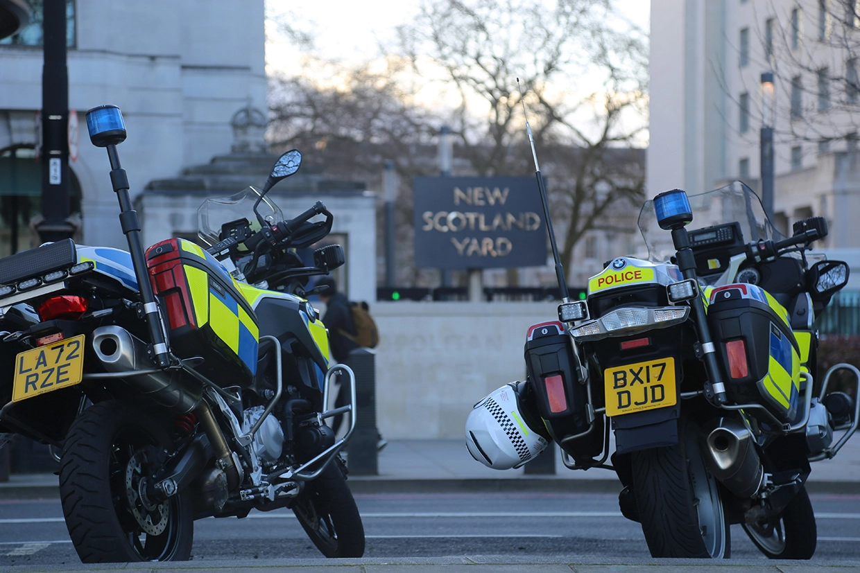 Police motorbikes