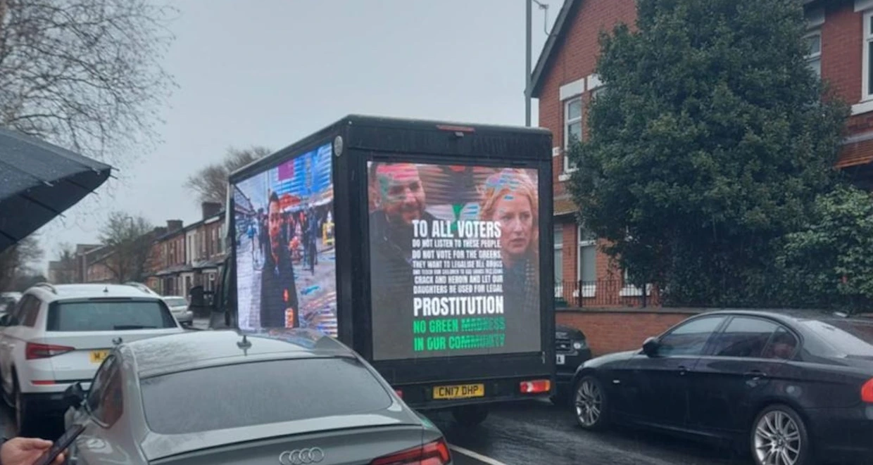 Green Party campaign van